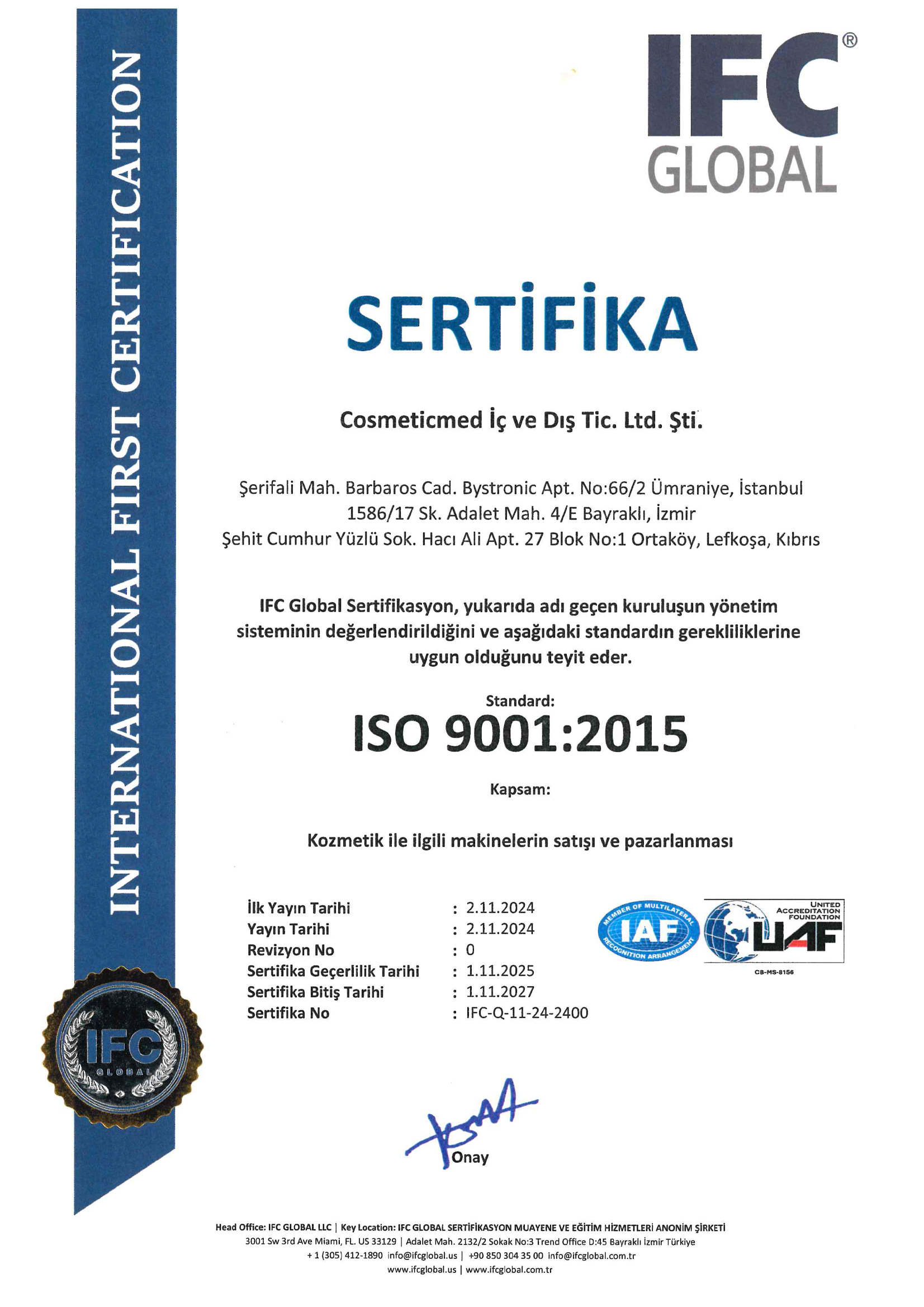 ISO-90012015 - 2024
